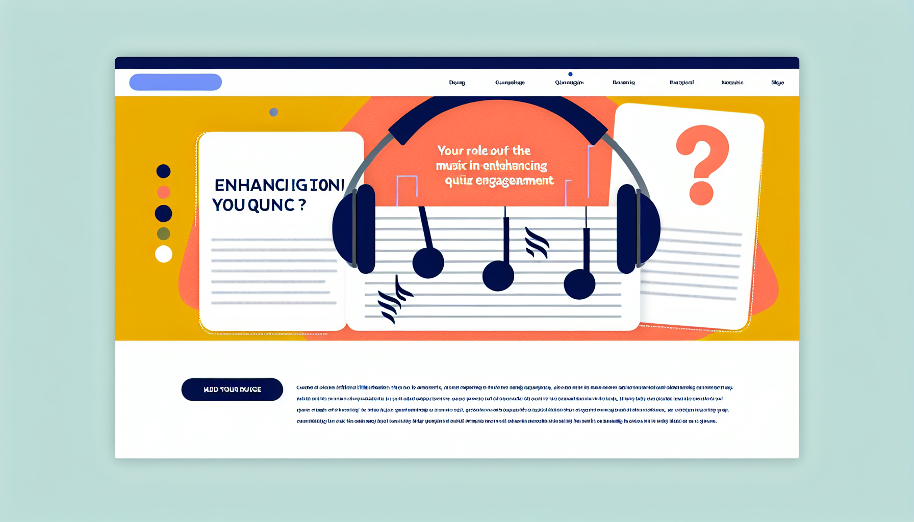 The Role of Music in Enhancing Quiz Engagement