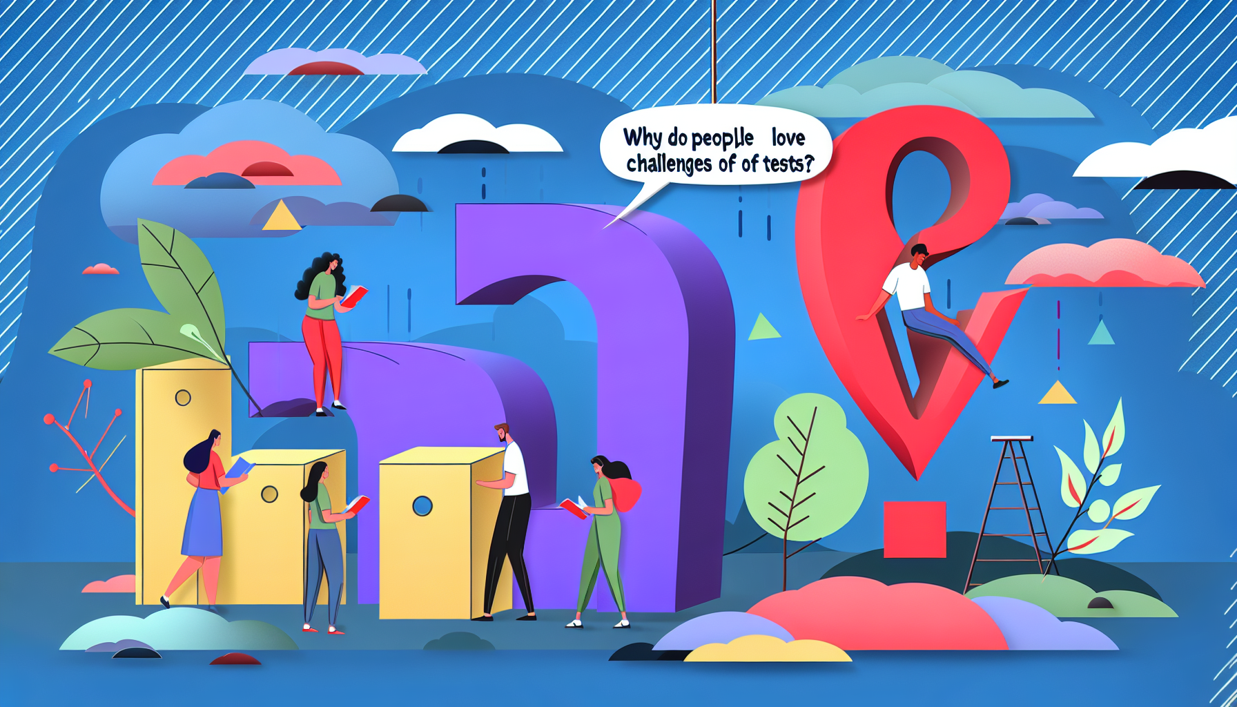 لماذا يحب الناس التحديات في شكل اختبارات؟