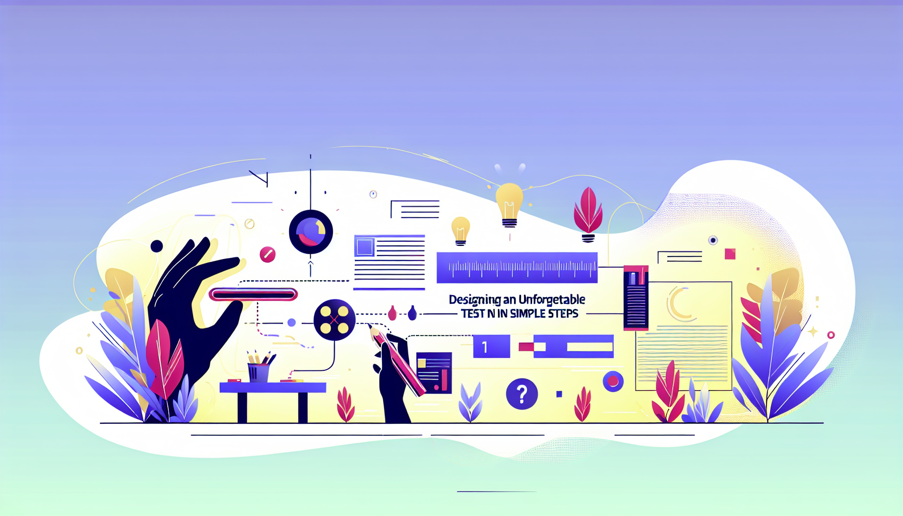 كيف تصمم اختباراً لا يُنسى في خطوات بسيطة