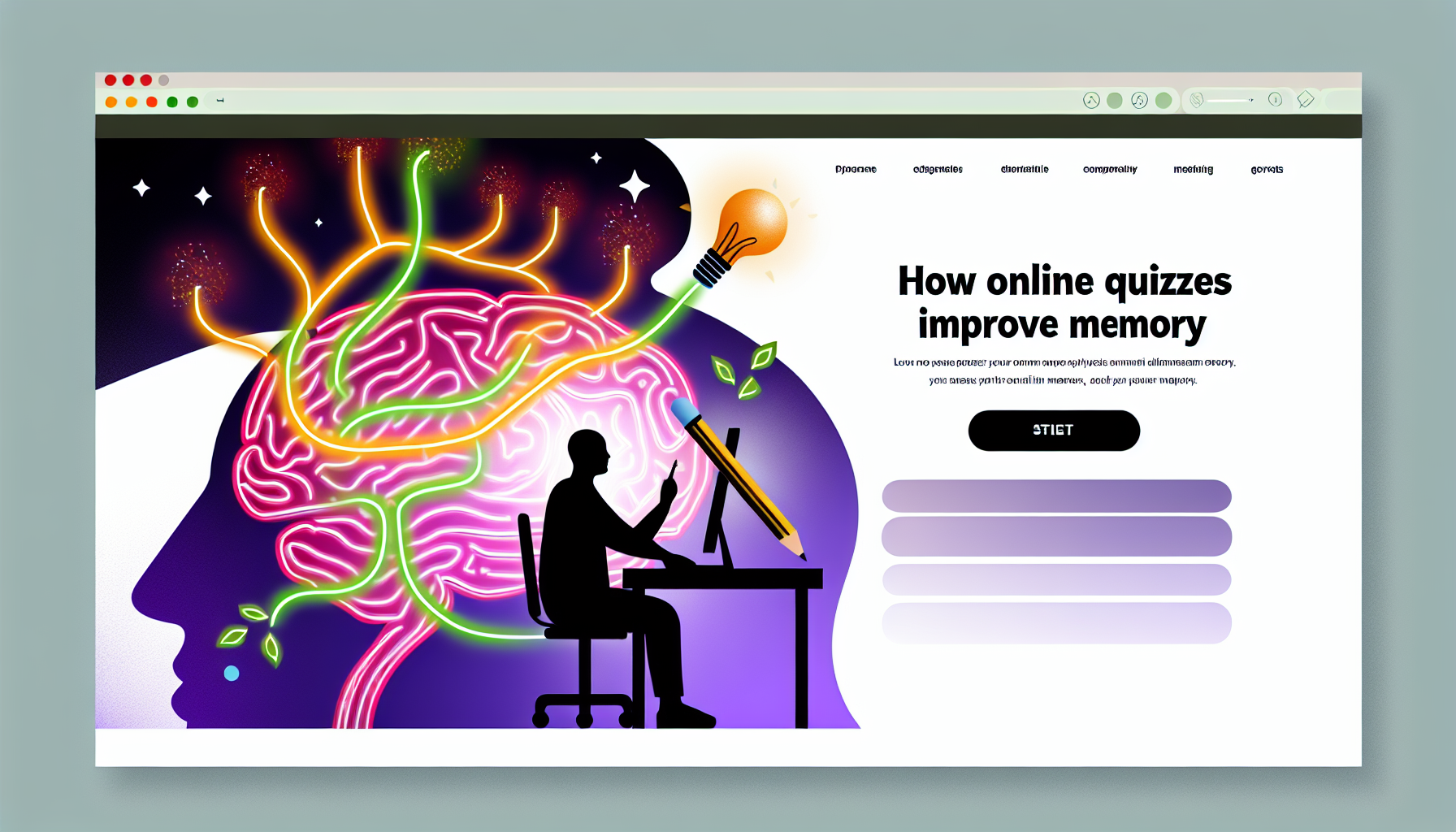 Perché i quiz online migliorano la memoria