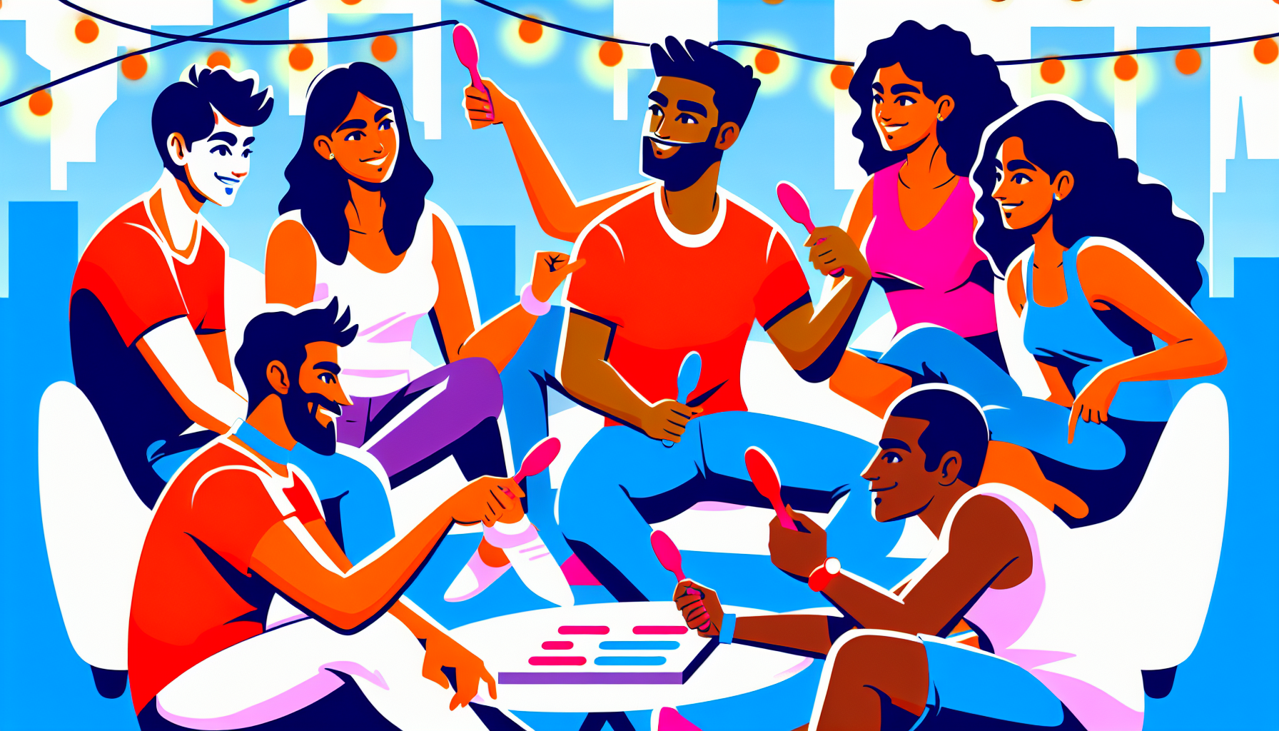 和朋友一起玩多人測驗，增進彼此的默契與樂趣